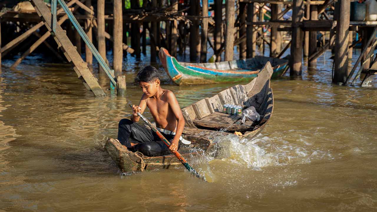 Floating village at Kampong Phluk